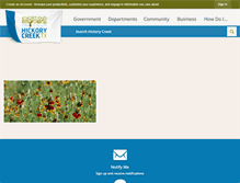 Tablet Screenshot of hickorycreek-tx.gov